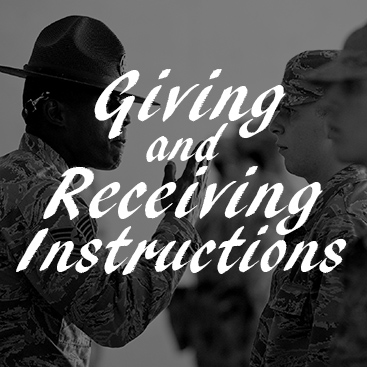 Giving and Receiving Instructions